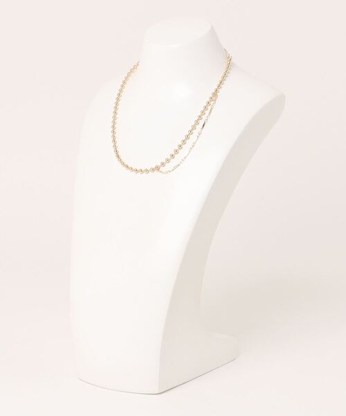 COLONY 2139（コロニートゥーワンスリーナイン）の「アシメボールチェーンネックレス（ネックレス・レディース・ゴールド/シルバー・FREE）」の18枚目の写真