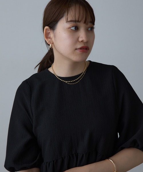 COLONY 2139（コロニートゥーワンスリーナイン）の「アシメボールチェーンネックレス（ネックレス・レディース・ゴールド/シルバー・FREE）」の5枚目の写真