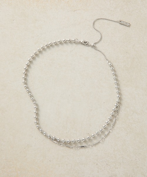 COLONY 2139（コロニートゥーワンスリーナイン）の「アシメボールチェーンネックレス（ネックレス・レディース・ゴールド/シルバー・FREE）」の11枚目の写真