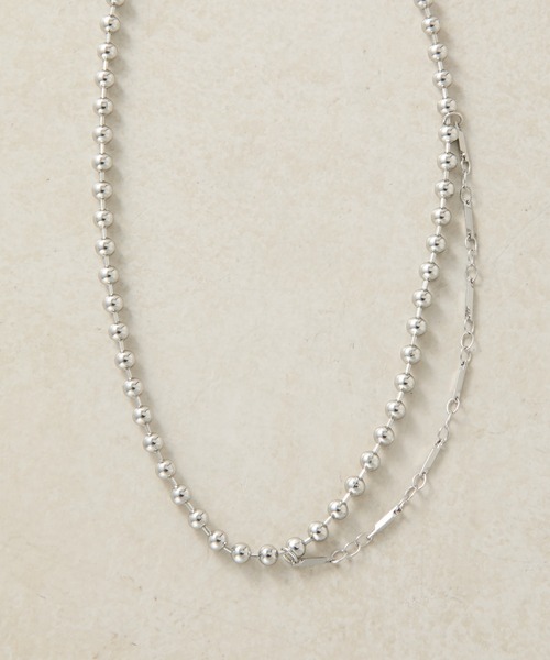 COLONY 2139（コロニートゥーワンスリーナイン）の「アシメボールチェーンネックレス（ネックレス・レディース・ゴールド/シルバー・FREE）」の12枚目の写真