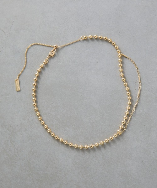 COLONY 2139（コロニートゥーワンスリーナイン）の「アシメボールチェーンネックレス（ネックレス・レディース・ゴールド/シルバー・FREE）」の13枚目の写真