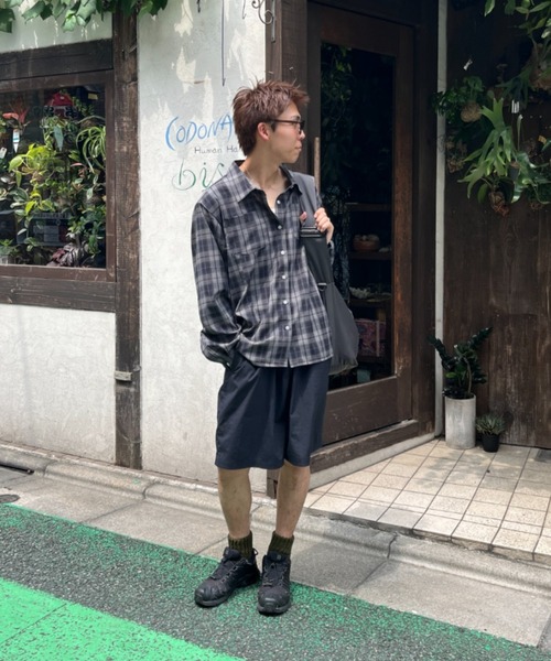 BROKEN BASE（ブロークンベース）の「チェックシャツ（シャツ/ブラウス・メンズ・チャコール/ブラウン・LARGE/MEDIUM）」の6枚目の写真
