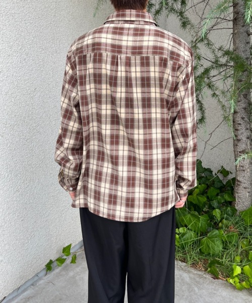 BROKEN BASE（ブロークンベース）の「チェックシャツ（シャツ/ブラウス・メンズ・チャコール/ブラウン・LARGE/MEDIUM）」の18枚目の写真
