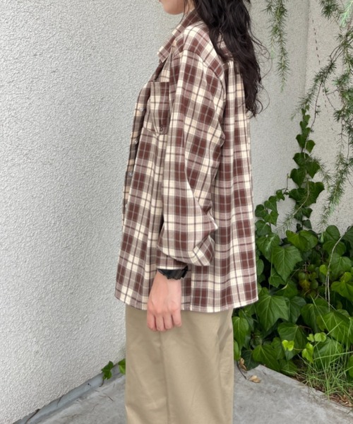 BROKEN BASE（ブロークンベース）の「チェックシャツ（シャツ/ブラウス・メンズ・チャコール/ブラウン・LARGE/MEDIUM）」の20枚目の写真