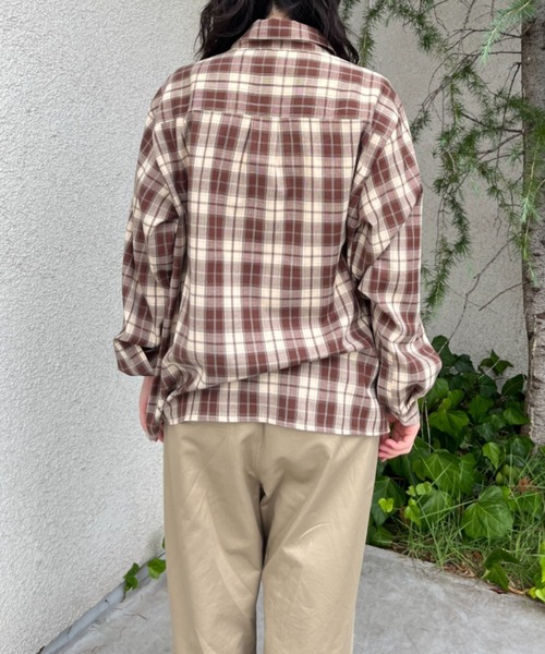 BROKEN BASE（ブロークンベース）の「チェックシャツ（シャツ/ブラウス・メンズ・チャコール/ブラウン・LARGE/MEDIUM）」の21枚目の写真