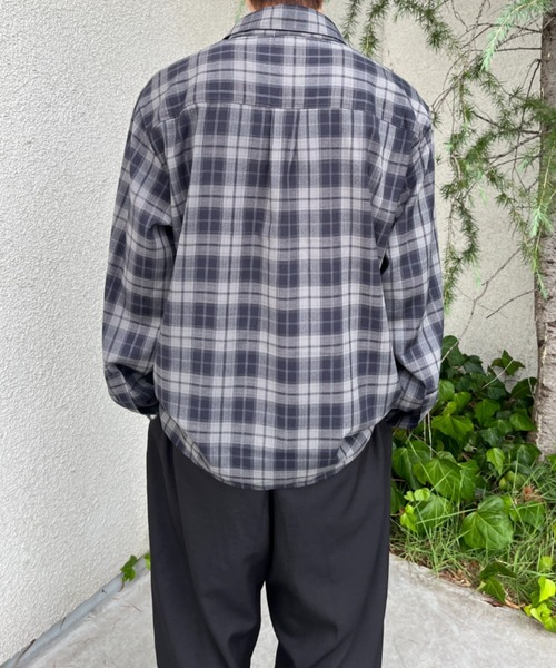 BROKEN BASE（ブロークンベース）の「チェックシャツ（シャツ/ブラウス・メンズ・チャコール/ブラウン・LARGE/MEDIUM）」の13枚目の写真