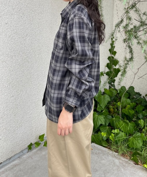 BROKEN BASE（ブロークンベース）の「チェックシャツ（シャツ/ブラウス・メンズ・チャコール/ブラウン・LARGE/MEDIUM）」の15枚目の写真