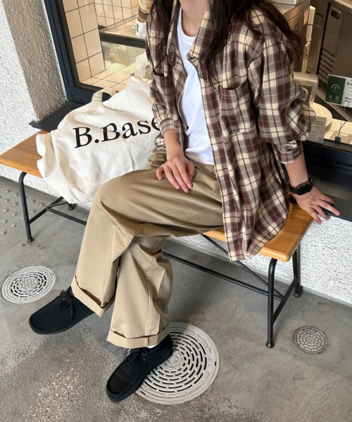 BROKEN BASE（ブロークンベース）の「チェックシャツ（シャツ/ブラウス・メンズ・チャコール/ブラウン・LARGE/MEDIUM）」の10枚目の写真