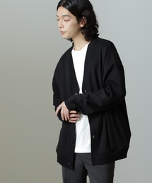 WEB限定/ダブルジャージービッグシルエットカーディガン
