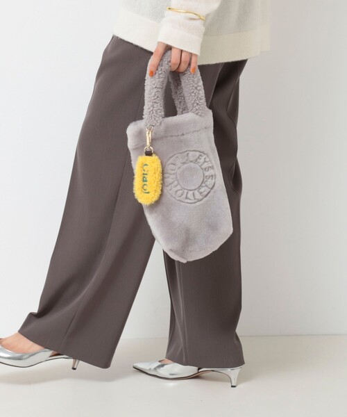 Lisa Conte（リサコンテ）の「ムートン刺繍バッグ　made in Italy（トートバッグ・レディース・オフホワイト/ライトグレー/ベージュ・FREE）」の12枚目の写真