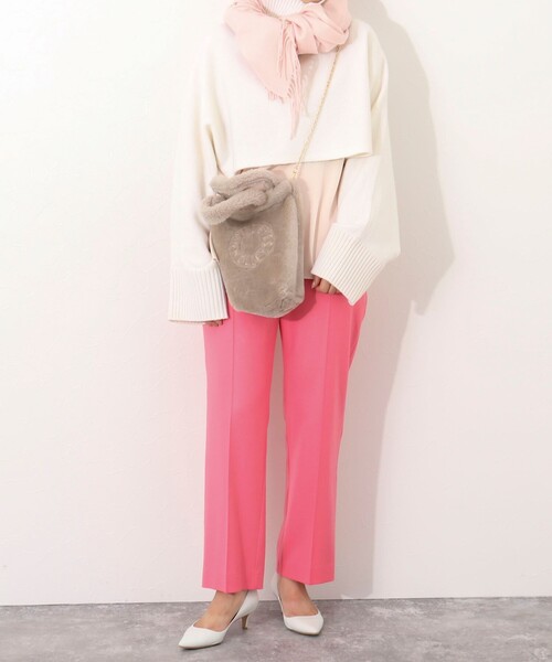 Lisa Conte（リサコンテ）の「ムートン刺繍バッグ　made in Italy（トートバッグ・レディース・オフホワイト/ライトグレー/ベージュ・FREE）」の22枚目の写真