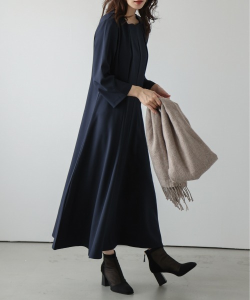 ワンピース shuka セール】スカラップネックワンピース（ワンピース）｜SUGAR BISKET