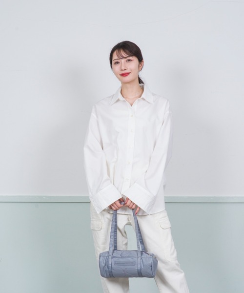 ACOC(アコック)の「【ACOC/アコック】ショルダーバッグ Stitch Small Duffle Bag(ショルダーバッグ・レディース・グレー/ブラック・FREE)」の14枚目の写真