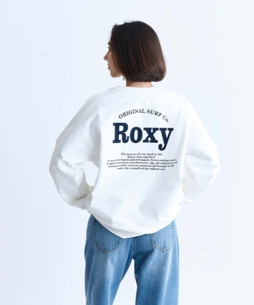 ROXY(ロキシー)の「KEEP IT REAL PO/ロキシー速乾UVカットプルオーバースウェットトレーナー(スウェット・レディース・グレー/ホワイト/ブラック/オレンジ・LARGE/SMALL/MEDIUM)」の1枚目の写真