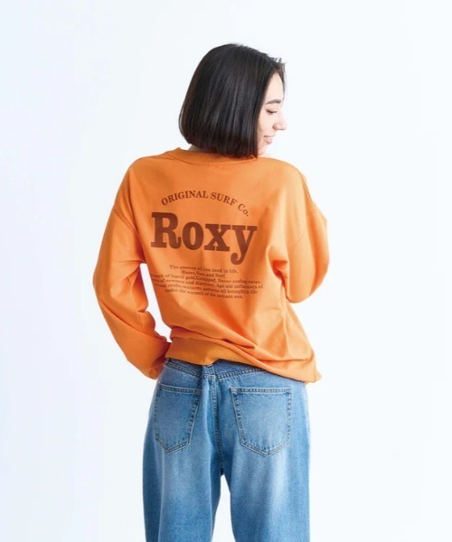 ROXY(ロキシー)の「KEEP IT REAL PO/ロキシー速乾UVカットプルオーバースウェットトレーナー(スウェット・レディース・グレー/ホワイト/ブラック/オレンジ・LARGE/SMALL/MEDIUM)」の4枚目の写真