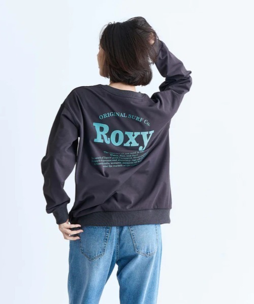 ROXY(ロキシー)の「KEEP IT REAL PO/ロキシー速乾UVカットプルオーバースウェットトレーナー(スウェット・レディース・グレー/ホワイト/ブラック/オレンジ・LARGE/SMALL/MEDIUM)」の2枚目の写真