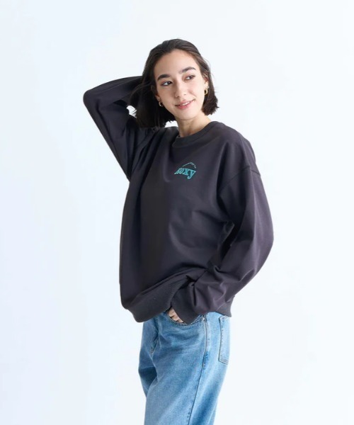 ROXY(ロキシー)の「KEEP IT REAL PO/ロキシー速乾UVカットプルオーバースウェットトレーナー(スウェット・レディース・グレー/ホワイト/ブラック/オレンジ・LARGE/SMALL/MEDIUM)」の9枚目の写真