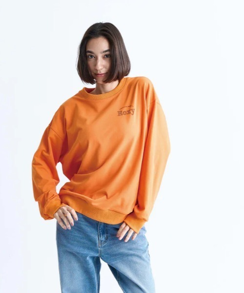 ROXY(ロキシー)の「KEEP IT REAL PO/ロキシー速乾UVカットプルオーバースウェットトレーナー(スウェット・レディース・グレー/ホワイト/ブラック/オレンジ・LARGE/SMALL/MEDIUM)」の11枚目の写真