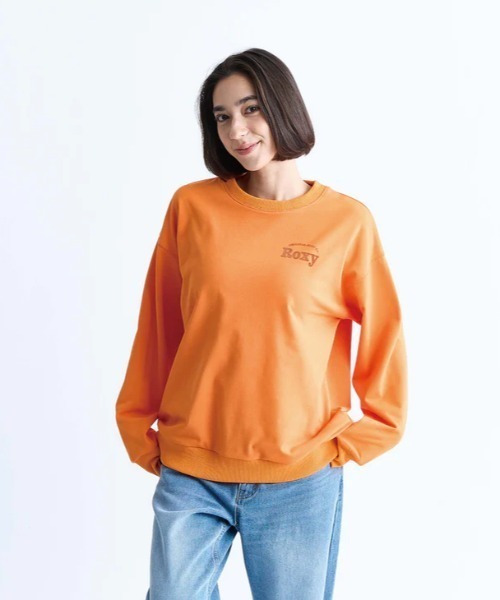 ROXY(ロキシー)の「KEEP IT REAL PO/ロキシー速乾UVカットプルオーバースウェットトレーナー(スウェット・レディース・グレー/ホワイト/ブラック/オレンジ・LARGE/SMALL/MEDIUM)」の5枚目の写真