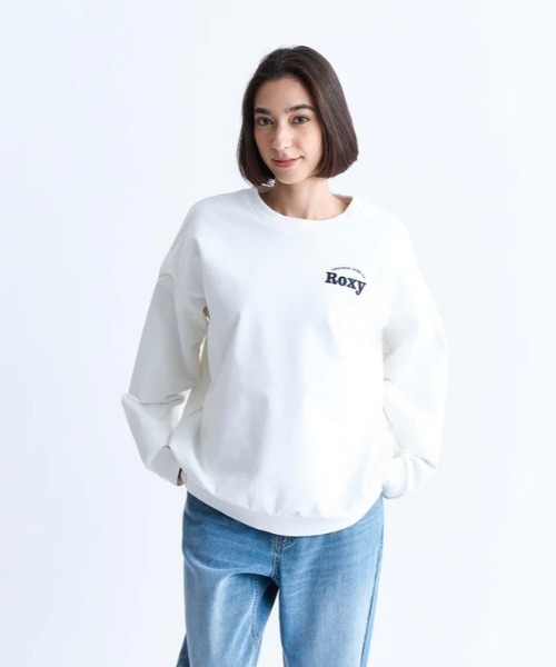 ROXY(ロキシー)の「KEEP IT REAL PO/ロキシー速乾UVカットプルオーバースウェットトレーナー(スウェット・レディース・グレー/ホワイト/ブラック/オレンジ・LARGE/SMALL/MEDIUM)」の12枚目の写真
