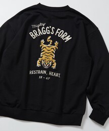 FREAK'S STORE | 限定展開 ビッグシルエット デザイン刺繍 クルーネック スウェット / タイガー(スウェット)