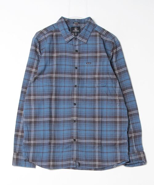 VOLCOM（ボルコム）の「VOLCOM/ボルコム 長袖 フランネルシャツ チェック CADEN PLAID A0532407（シャツ/ブラウス・メンズ・レッド/ブルー・M/L/S/XL）」の20枚目の写真
