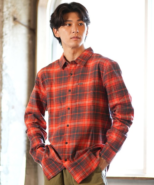 VOLCOM（ボルコム）の「VOLCOM/ボルコム 長袖 フランネルシャツ チェック CADEN PLAID A0532407（シャツ/ブラウス・メンズ・レッド/ブルー・M/L/S/XL）」の14枚目の写真