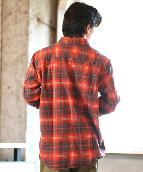 VOLCOM（ボルコム）の「VOLCOM/ボルコム 長袖 フランネルシャツ チェック CADEN PLAID A0532407（シャツ/ブラウス・メンズ・レッド/ブルー・M/L/S/XL）」の15枚目の写真