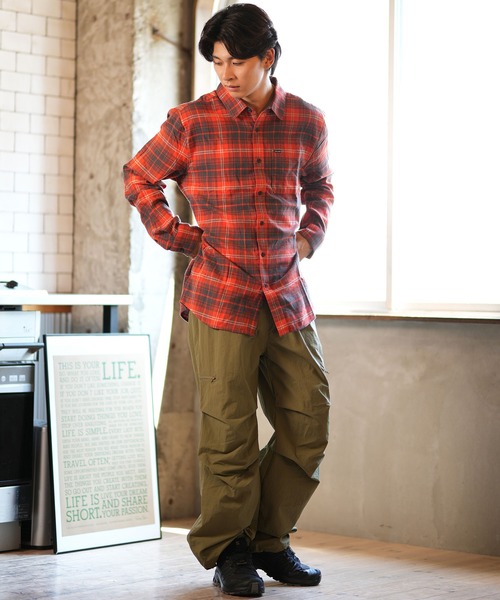 VOLCOM（ボルコム）の「VOLCOM/ボルコム 長袖 フランネルシャツ チェック CADEN PLAID A0532407（シャツ/ブラウス・メンズ・レッド/ブルー・M/L/S/XL）」の17枚目の写真
