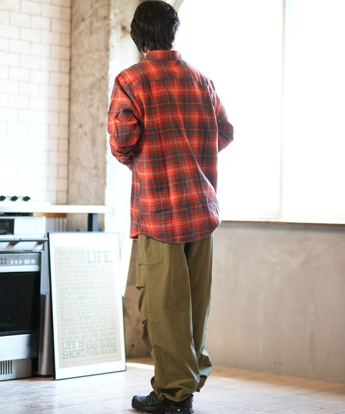VOLCOM（ボルコム）の「VOLCOM/ボルコム 長袖 フランネルシャツ チェック CADEN PLAID A0532407（シャツ/ブラウス・メンズ・レッド/ブルー・M/L/S/XL）」の18枚目の写真