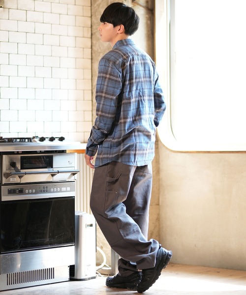 VOLCOM（ボルコム）の「VOLCOM/ボルコム 長袖 フランネルシャツ チェック CADEN PLAID A0532407（シャツ/ブラウス・メンズ・レッド/ブルー・M/L/S/XL）」の10枚目の写真