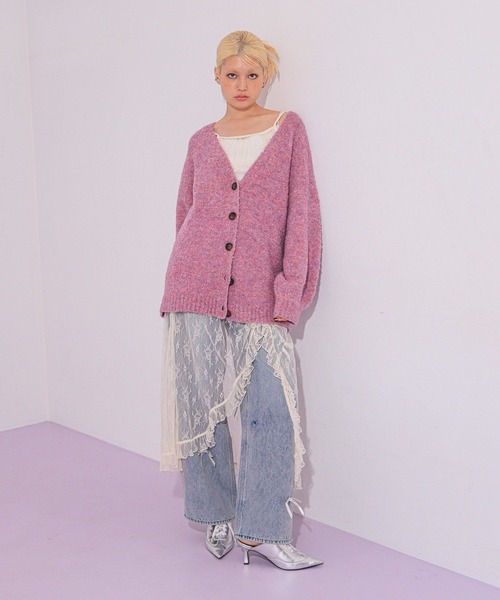 FOREVER 21(フォーエバー トゥエンティーワン)の「【2024FW】リボンルーズデニム(デニムパンツ・レディース・ブラック/ブルー・MEDIUM/SMALL)」の4枚目の写真
