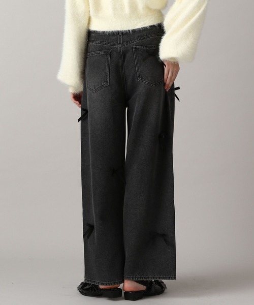 FOREVER 21(フォーエバー トゥエンティーワン)の「【2024FW】リボンルーズデニム(デニムパンツ・レディース・ブラック/ブルー・MEDIUM/SMALL)」の12枚目の写真