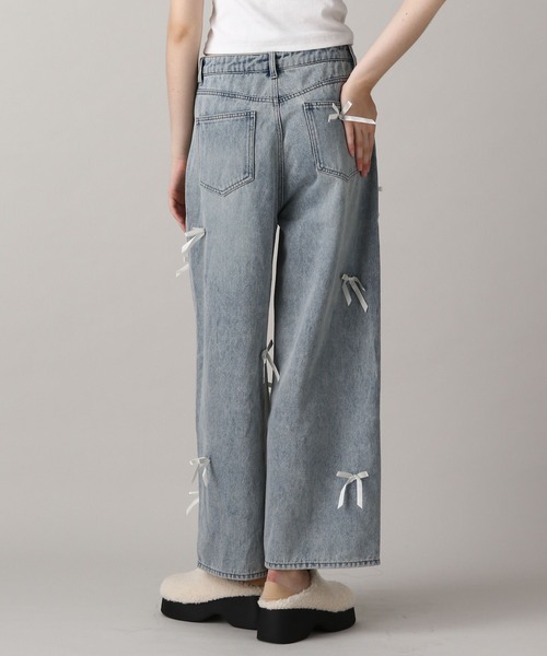 FOREVER 21(フォーエバー トゥエンティーワン)の「【2024FW】リボンルーズデニム(デニムパンツ・レディース・ブラック/ブルー・MEDIUM/SMALL)」の7枚目の写真