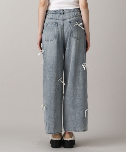 FOREVER 21(フォーエバー トゥエンティーワン)の「【2024FW】リボンルーズデニム(デニムパンツ・レディース・ブラック/ブルー・MEDIUM/SMALL)」の15枚目の写真
