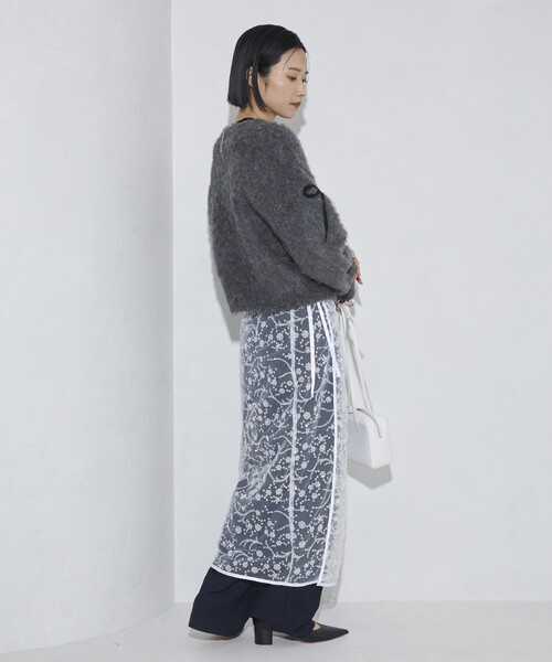 Firsthand（ファーストハンド）の「Firsthand/ファーストハンド リボンコード刺繍 シャギーニット（ニット/セーター・レディース・ミント/チャコールグレー/オフホワイト・FREE）」の11枚目の写真