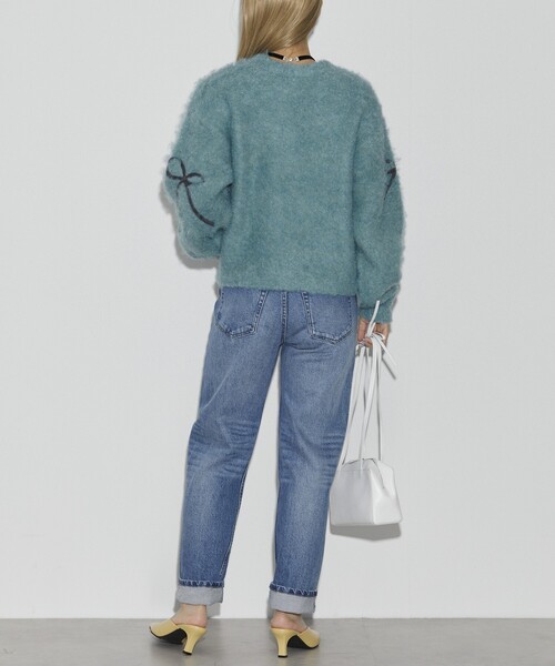 Firsthand（ファーストハンド）の「Firsthand/ファーストハンド リボンコード刺繍 シャギーニット（ニット/セーター・レディース・ミント/チャコールグレー/オフホワイト・FREE）」の22枚目の写真