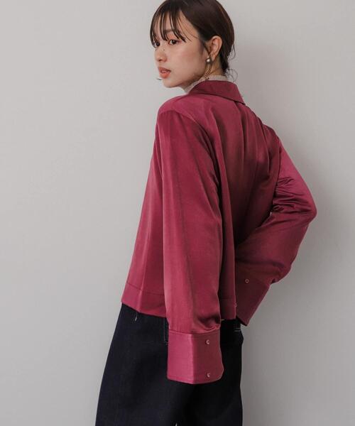 セール】サテンリボンディテールブラウス（シャツ/ブラウス）｜SENSE