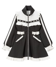 フリルたっぷりメイドジャージワンピース