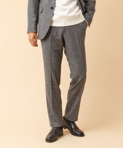 NOLLEY’S（ノーリーズ）の「《セットアップ/ビジカジ対応》JAPAN TWEED PT ツイードスラックスパンツ（スラックス・メンズ・グレー系その他/グレー/ネイビー/インディゴブルー・S/M/L/XL）」の2枚目の写真