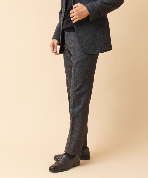 NOLLEY’S（ノーリーズ）の「《セットアップ/ビジカジ対応》JAPAN TWEED PT ツイードスラックスパンツ（スラックス・メンズ・グレー系その他/グレー/ネイビー/インディゴブルー・S/M/L/XL）」の6枚目の写真