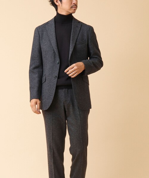 NOLLEY’S（ノーリーズ）の「《セットアップ/ビジカジ対応》JAPAN TWEED PT ツイードスラックスパンツ（スラックス・メンズ・グレー系その他/グレー/ネイビー/インディゴブルー・S/M/L/XL）」の15枚目の写真