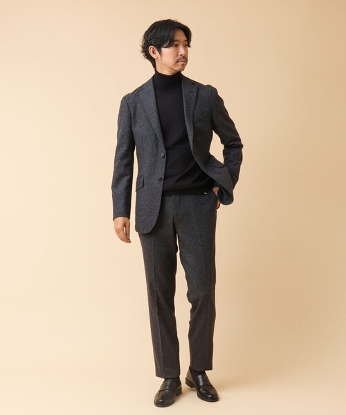 NOLLEY’S（ノーリーズ）の「《セットアップ/ビジカジ対応》JAPAN TWEED PT ツイードスラックスパンツ（スラックス・メンズ・グレー系その他/グレー/ネイビー/インディゴブルー・S/M/L/XL）」の17枚目の写真