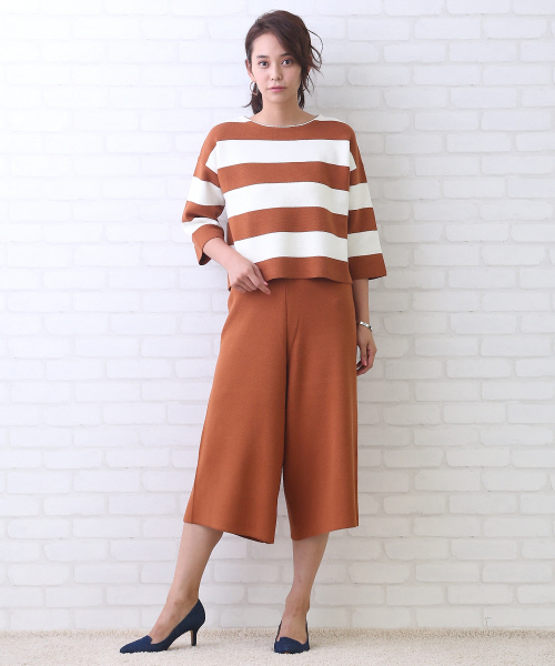 MYSELF ABAHOUSE（マイセルフアバハウス）の「ガウチョパンツ（その他パンツ・レディース・キャメル/グレー/ネイビー・FREE）」の7枚目の写真