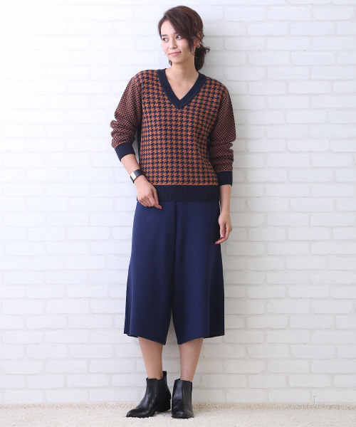 MYSELF ABAHOUSE（マイセルフアバハウス）の「ガウチョパンツ（その他パンツ・レディース・キャメル/グレー/ネイビー・FREE）」の8枚目の写真