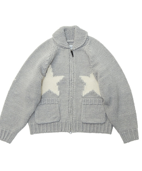 CONVERSE TOKYO（コンバーストウキョウ）の「STAR★ LOWGAGE COWICHAN SWEATER（ニット/セーター・レディース・ブラック/アイボリー/ブルー/杢グレー・MEDIUM/SMALL）」の16枚目の写真