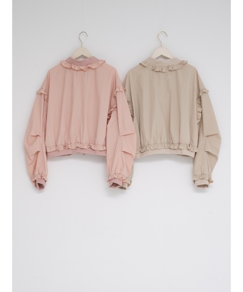 frill light jacket（ノーカラージャケット）｜jumelle