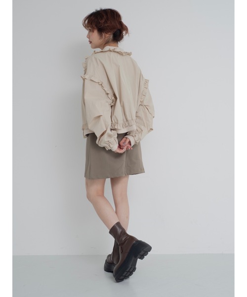 jumelle frill light jacket ノーカラージャケット frill light jacket（ノーカラージャケット）｜jumelle