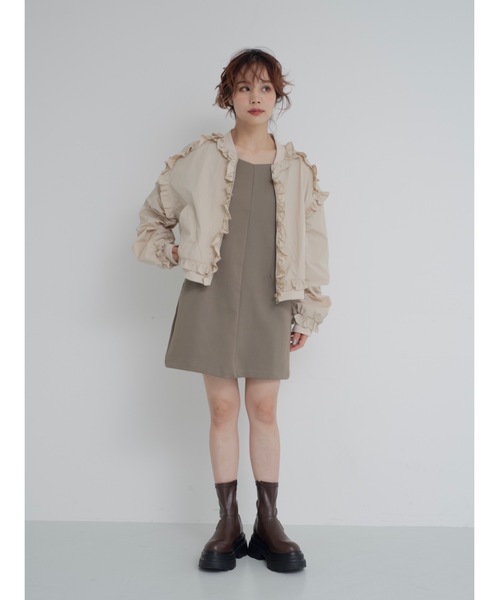 frill light jacket（ノーカラージャケット）｜jumelle