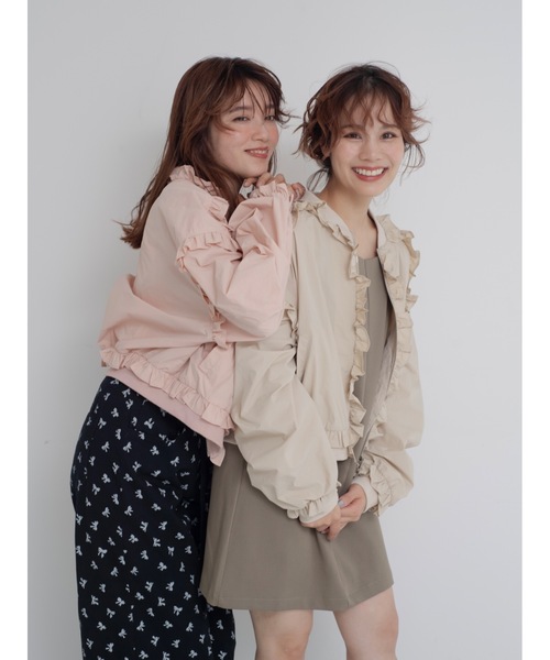 frill light jacket（ノーカラージャケット）｜jumelle